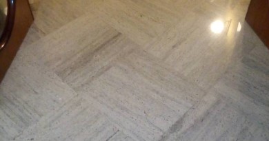 pavimento in granito lucido dopo 22 anni di utilizzo